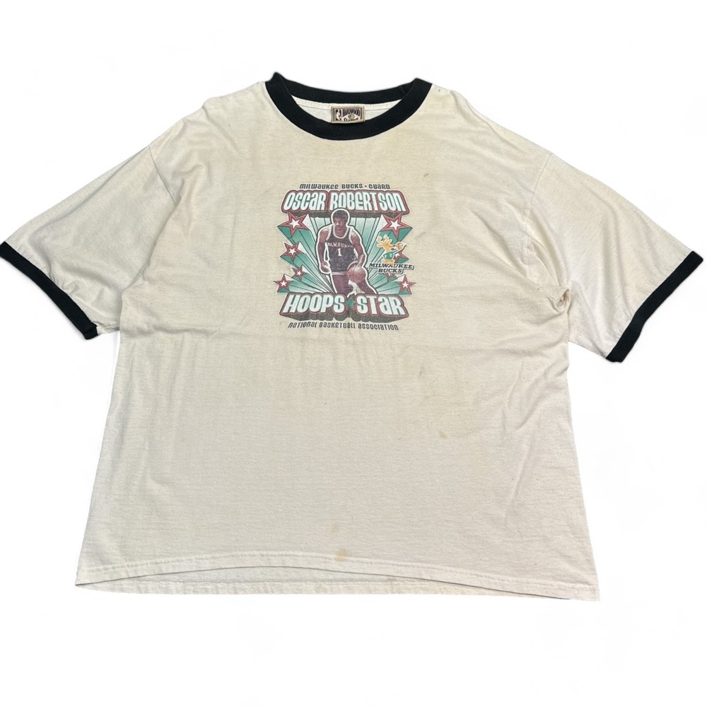 Vintage NBA Hardwood Classics Oscar Robertson T Shirt Mens Size‎ XL Hoop Stars